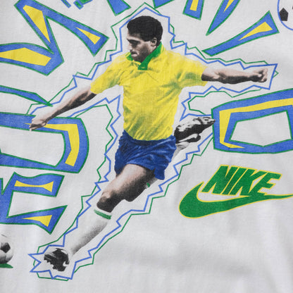 Vintage 90s Nike Romario Brazil Football Tee - M