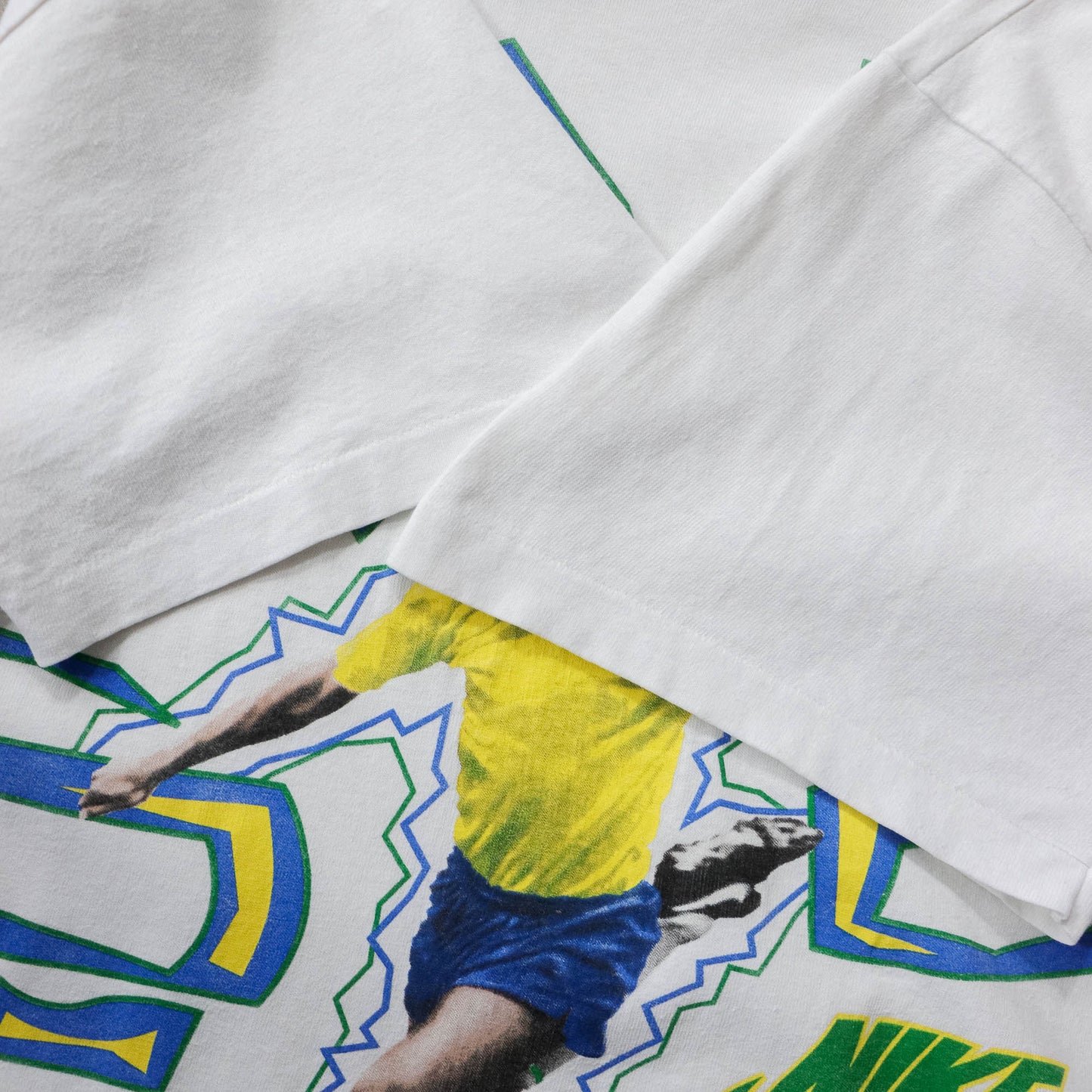 Vintage 90s Nike Romario Brazil Football Tee - M
