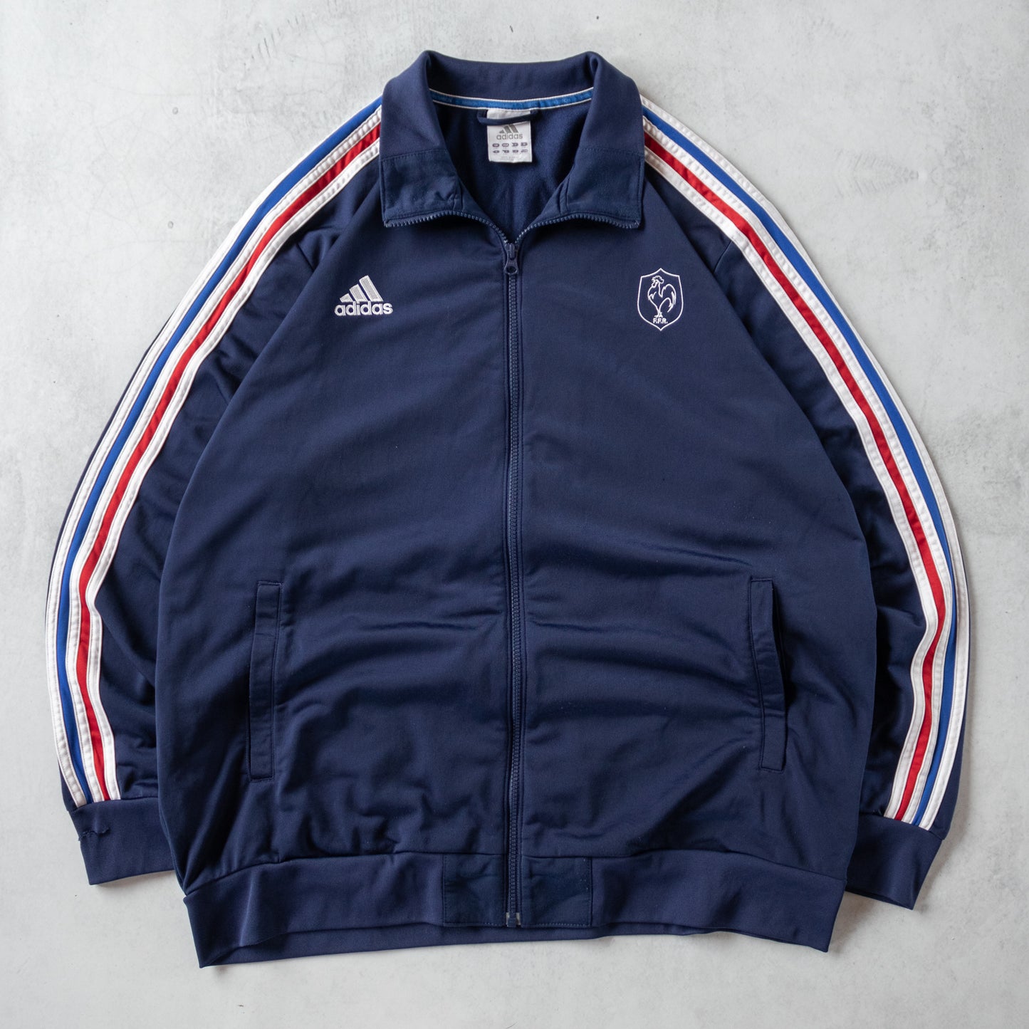 Vintage France Adidas Football Track Jacket - XXL