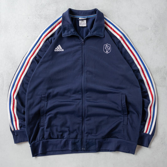 Vintage France Adidas Football Track Jacket - XXL