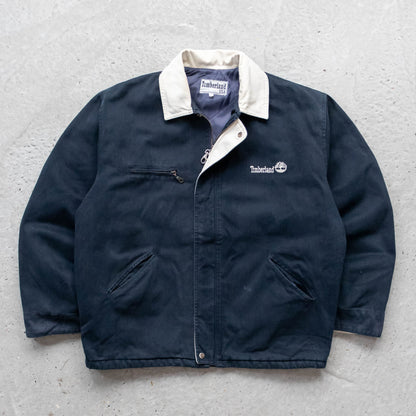 Timberland Quilted Canvas Workwear Jacket - 90s (L)
