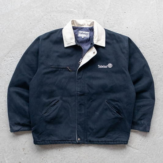 Timberland Quilted Canvas Workwear Jacket - 90s (L)