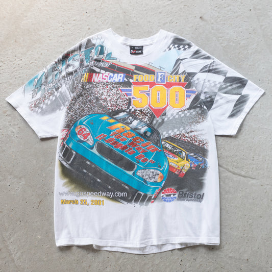 Vintage 2001 NASCAR Winston Cup AOP Tee - L