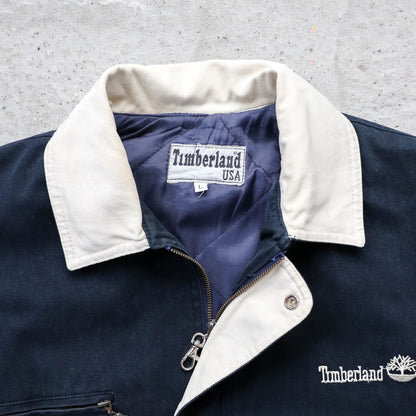 Timberland Quilted Canvas Workwear Jacket - 90s (L)