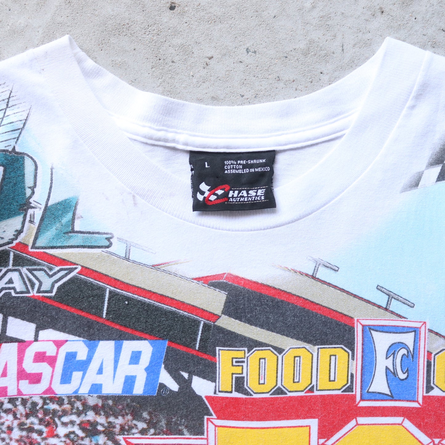 Vintage 2001 NASCAR Winston Cup AOP Tee - L