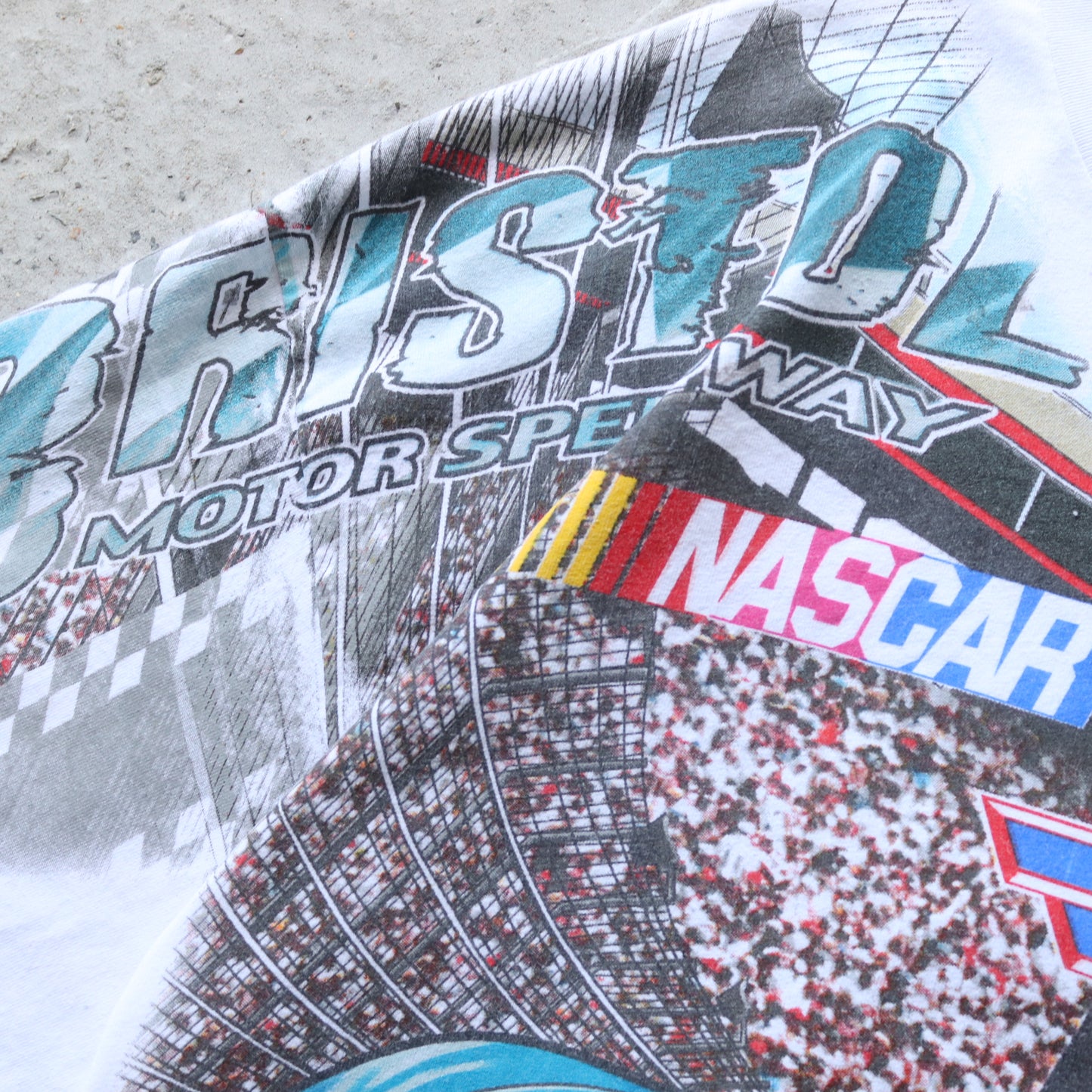 Vintage 2001 NASCAR Winston Cup AOP Tee - L