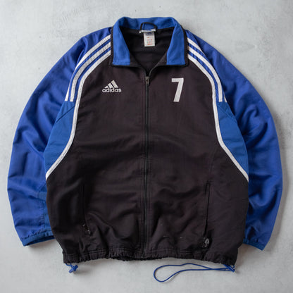 Vintage Adidas Football Two-Tone Track Jacket - L