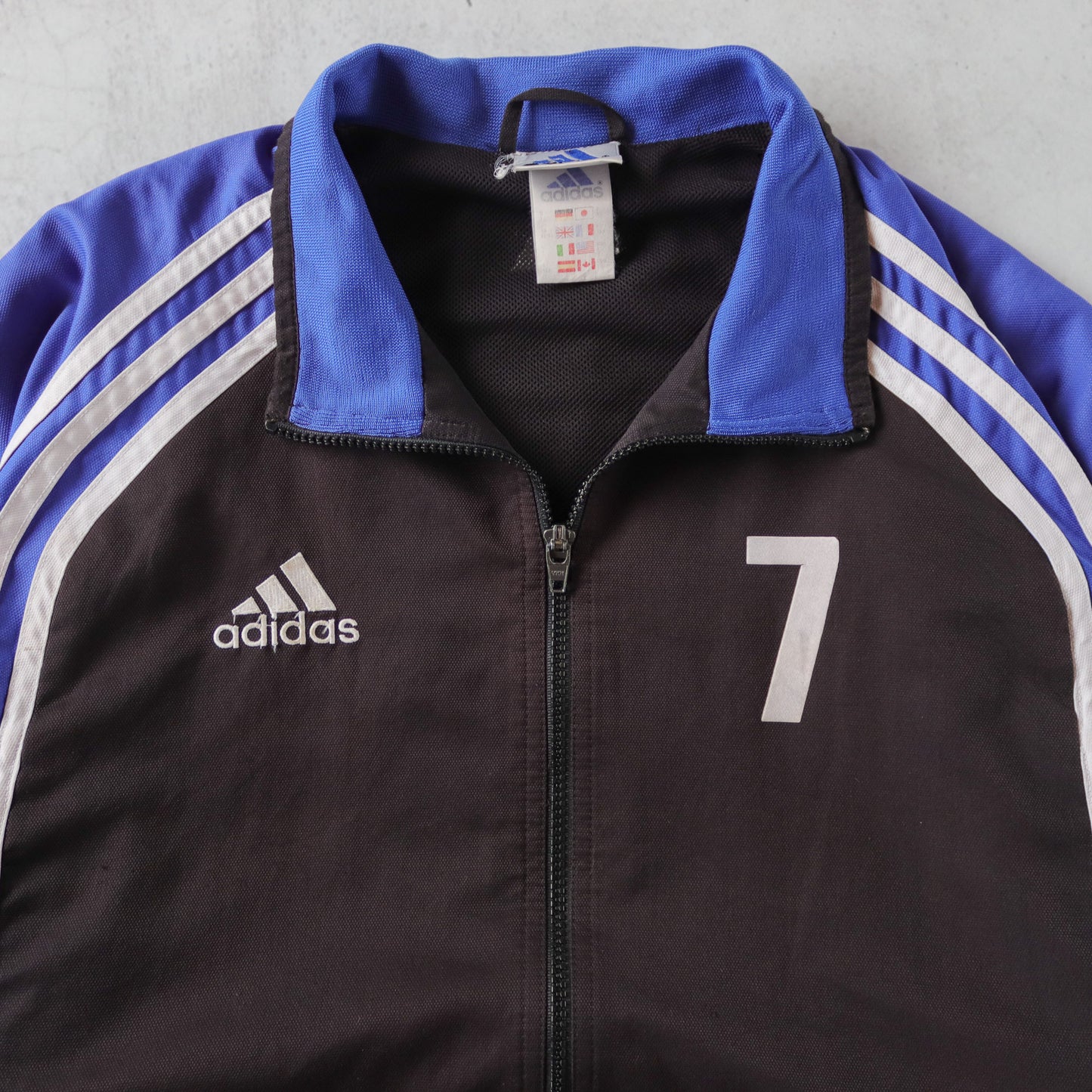 Vintage Adidas Football Two-Tone Track Jacket - L