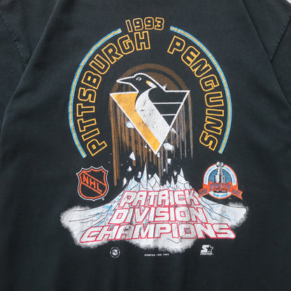 Vintage 1993 Pittsburgh Penguins NHL Champions Tee - L