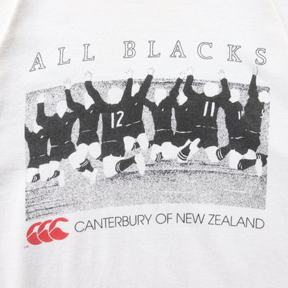 Vintage 1990 New Zealand All Blacks Canterbury Rugby Tee - L