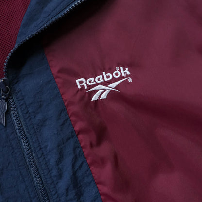 Reebok Colourblock 1/4 Zip Windbreaker Jacket - 90s (XL)