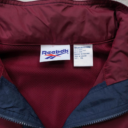 Reebok Colourblock 1/4 Zip Windbreaker Jacket - 90s (XL)