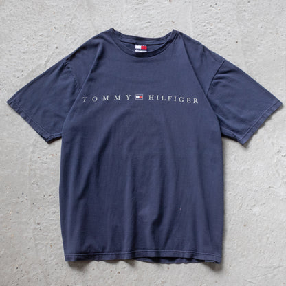 Vintage 90s Tommy Hilfiger Spellout Tee - XL