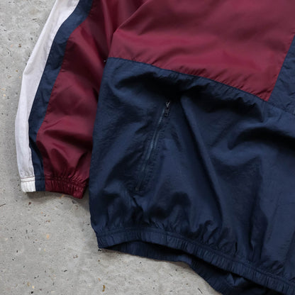 Reebok Colourblock 1/4 Zip Windbreaker Jacket - 90s (XL)