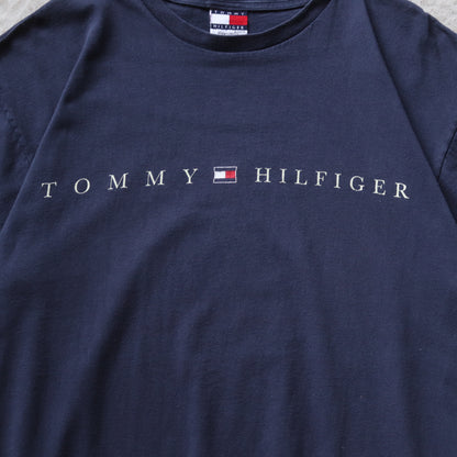 Vintage 90s Tommy Hilfiger Spellout Tee - XL