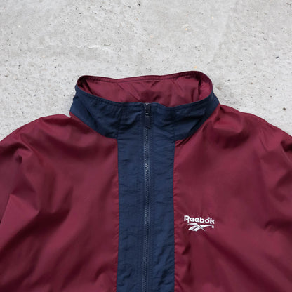 Reebok Colourblock 1/4 Zip Windbreaker Jacket - 90s (XL)