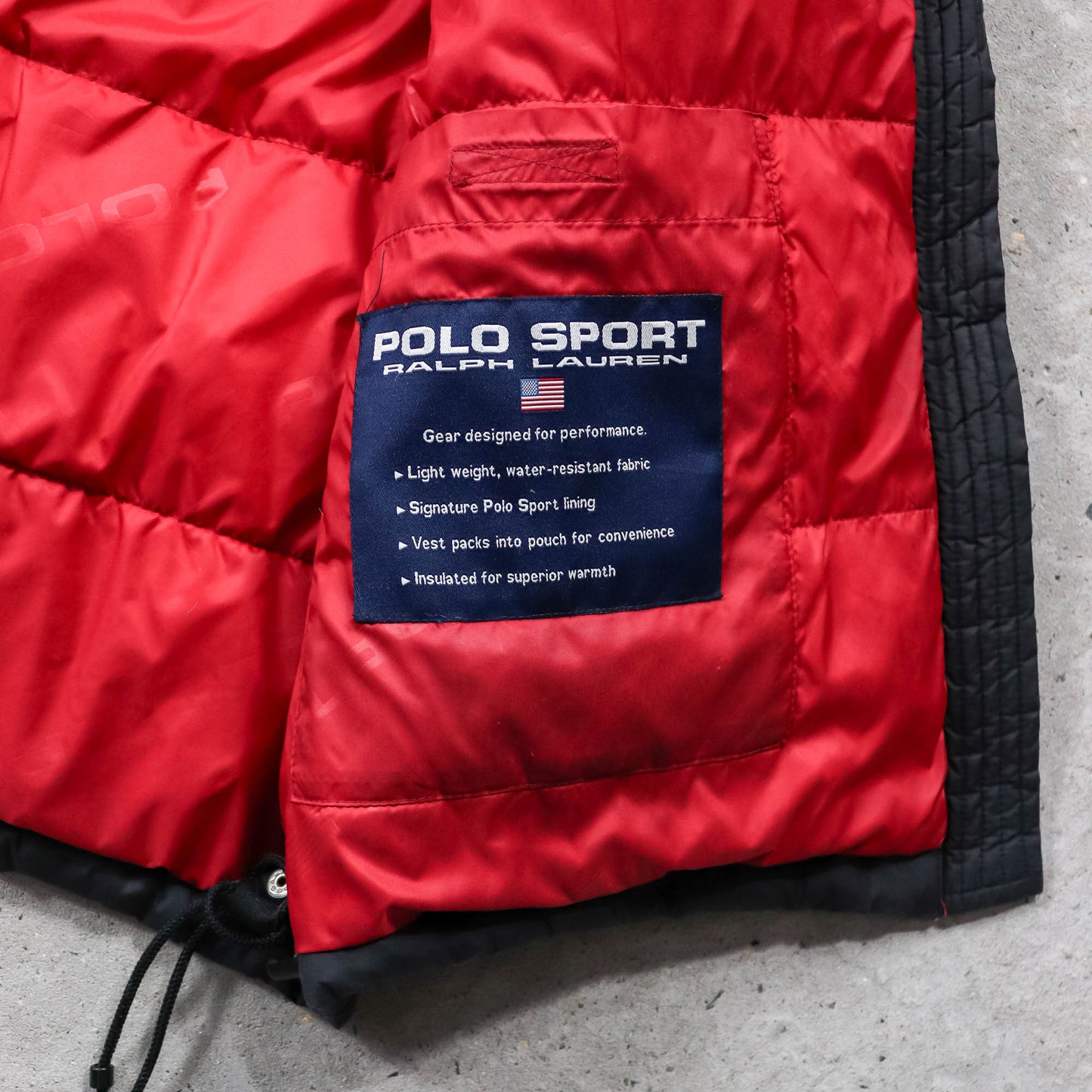 Polo Sport Ralph Lauren Down Puffer Vest - 90s (L)
