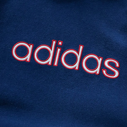 Adidas Spellout Mockneck Fleece Pullover - 90s (XL)