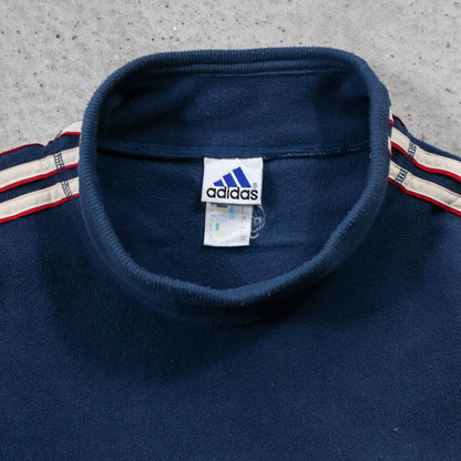 Adidas Spellout Mockneck Fleece Pullover - 90s (XL)