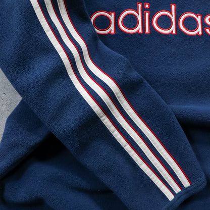 Adidas Spellout Mockneck Fleece Pullover - 90s (XL)