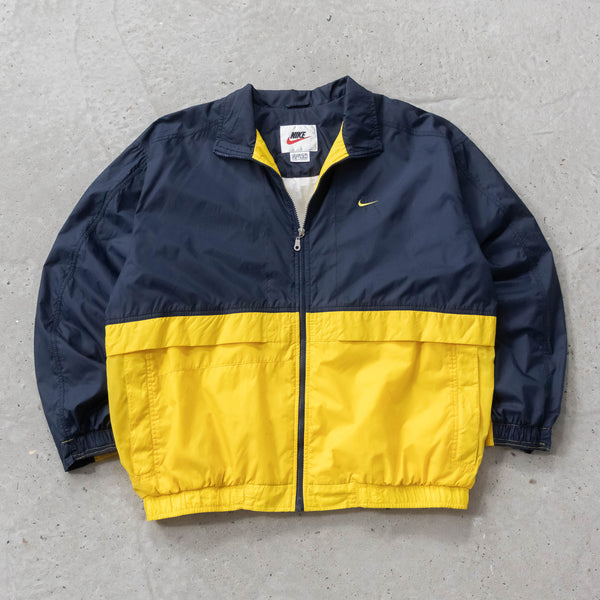 Vintage 90s Nike Two-Tone Embroidered Windbreaker Jacket - XL