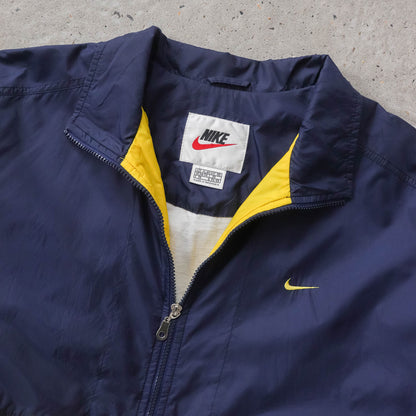 Vintage 90s Nike Two-Tone Embroidered Windbreaker Jacket - XL