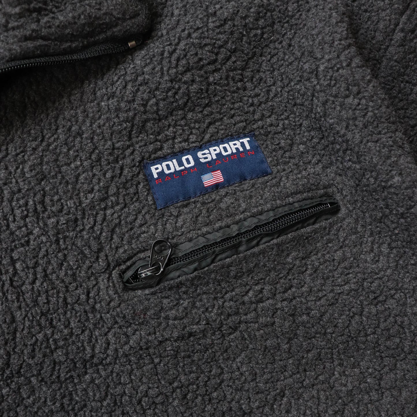 Polo Sport Ralph Lauren 1/4 Zip Sherpa Fleece Pullover - 90s (XL)
