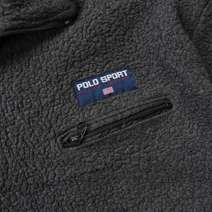 Polo Sport Ralph Lauren 1/4 Zip Sherpa Fleece Pullover - 90s (XL)
