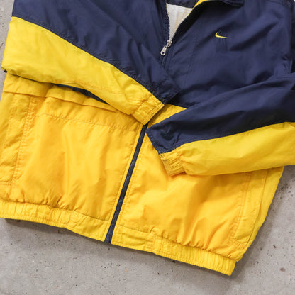 Vintage 90s Nike Two-Tone Embroidered Windbreaker Jacket - XL