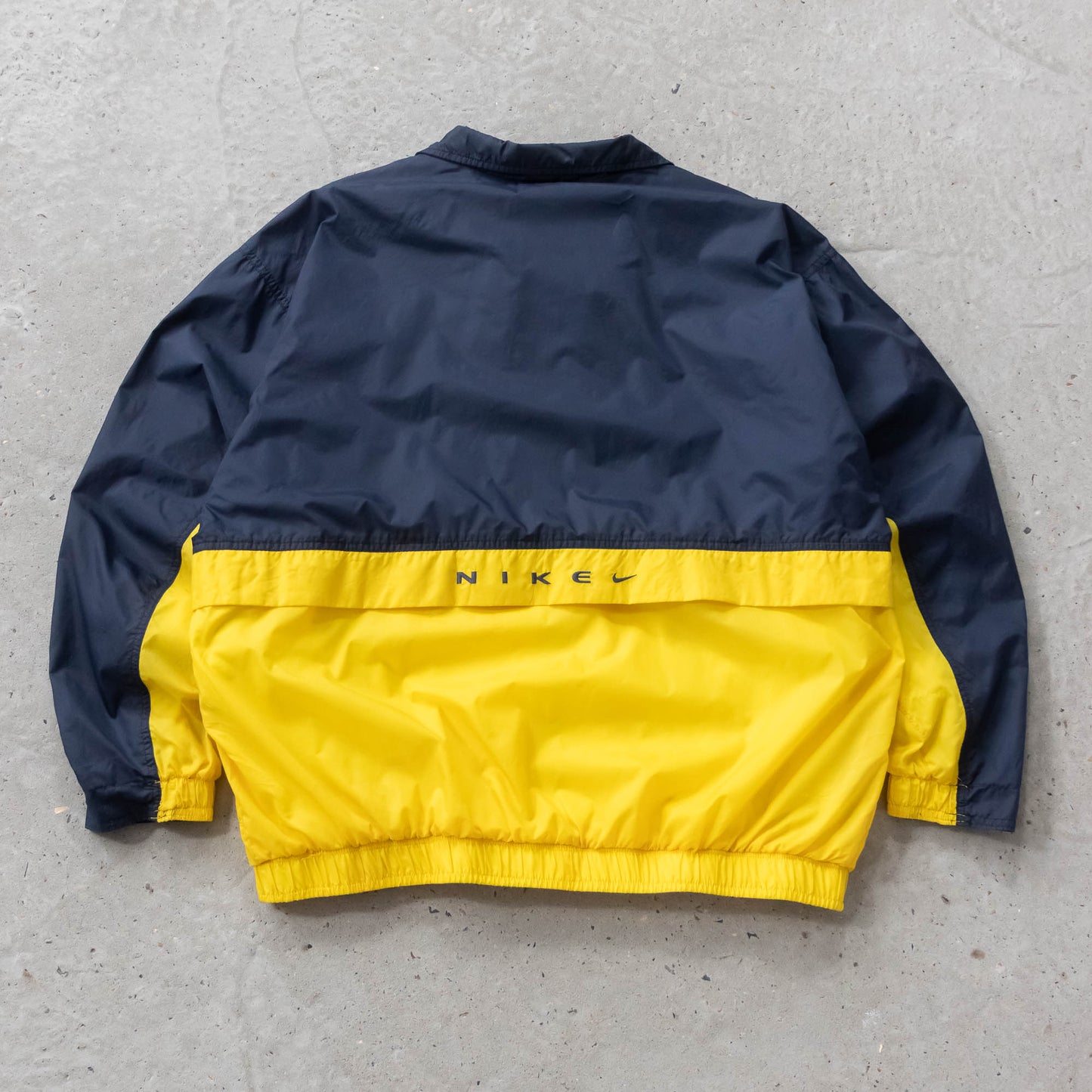 Vintage 90s Nike Two-Tone Embroidered Windbreaker Jacket - XL