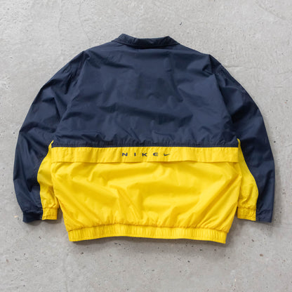 Vintage 90s Nike Two-Tone Embroidered Windbreaker Jacket - XL