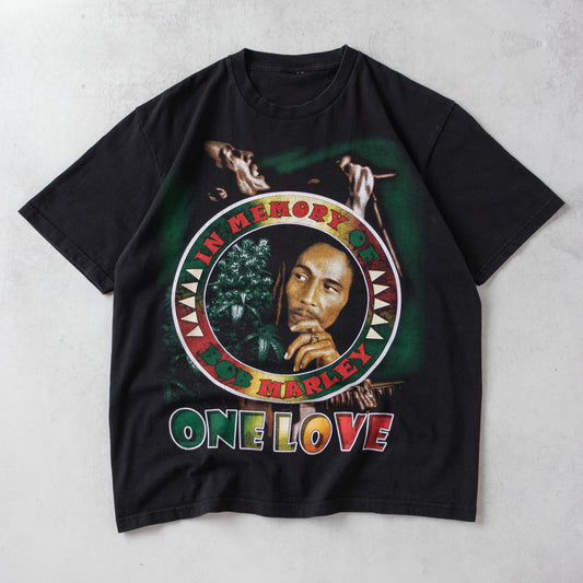 Vintage 90s Bob Marley One Love Tee - L