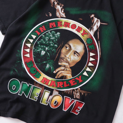Vintage 90s Bob Marley One Love Tee - L