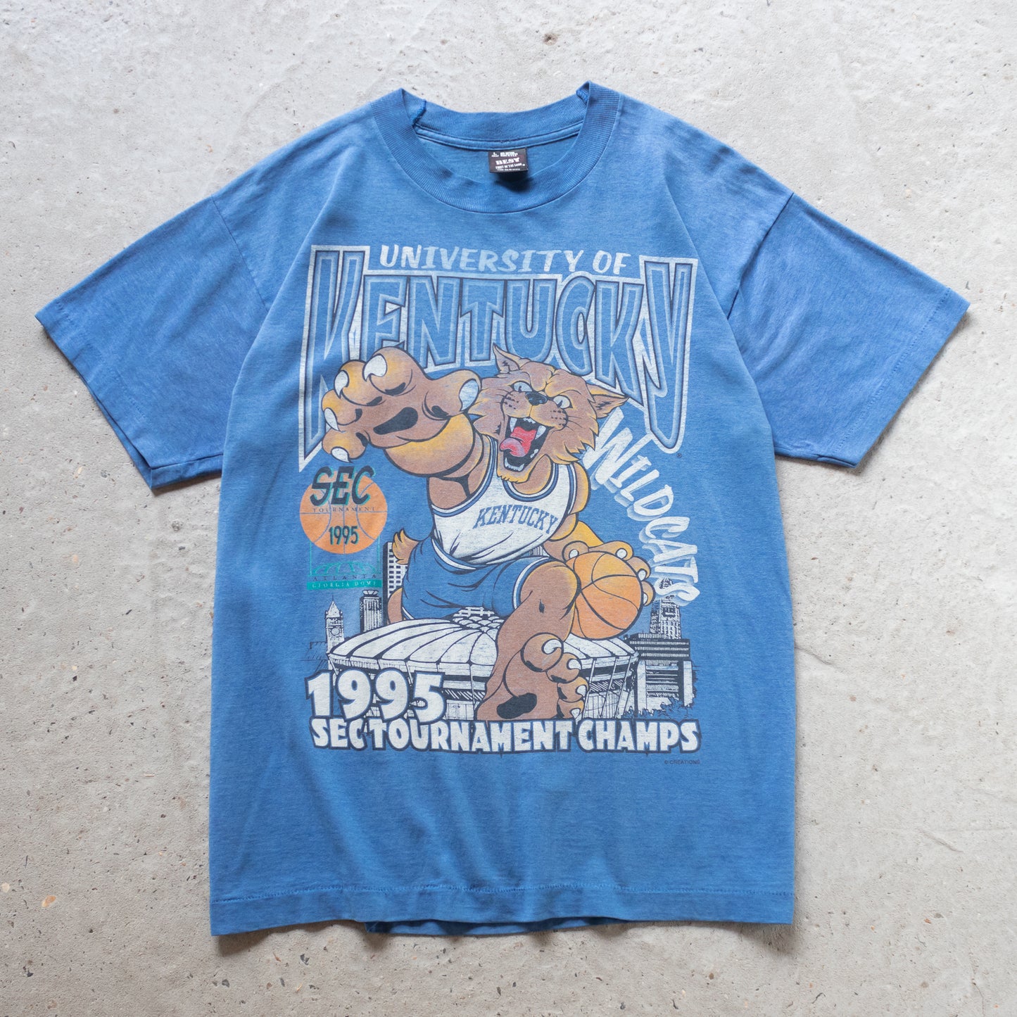 Vintage 1995 Kentucky Wildcats NCAA Tee - L