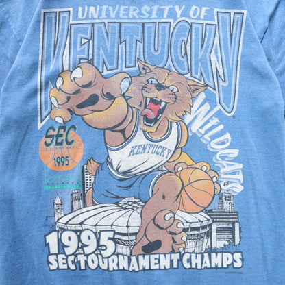 Vintage 1995 Kentucky Wildcats NCAA Tee - L