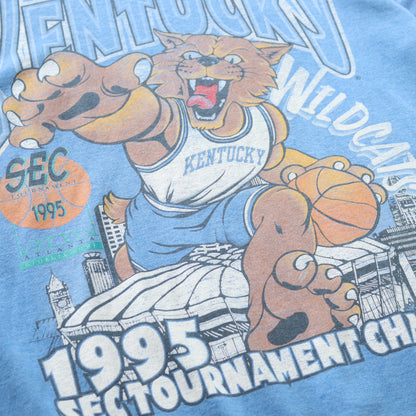 Vintage 1995 Kentucky Wildcats NCAA Tee - L