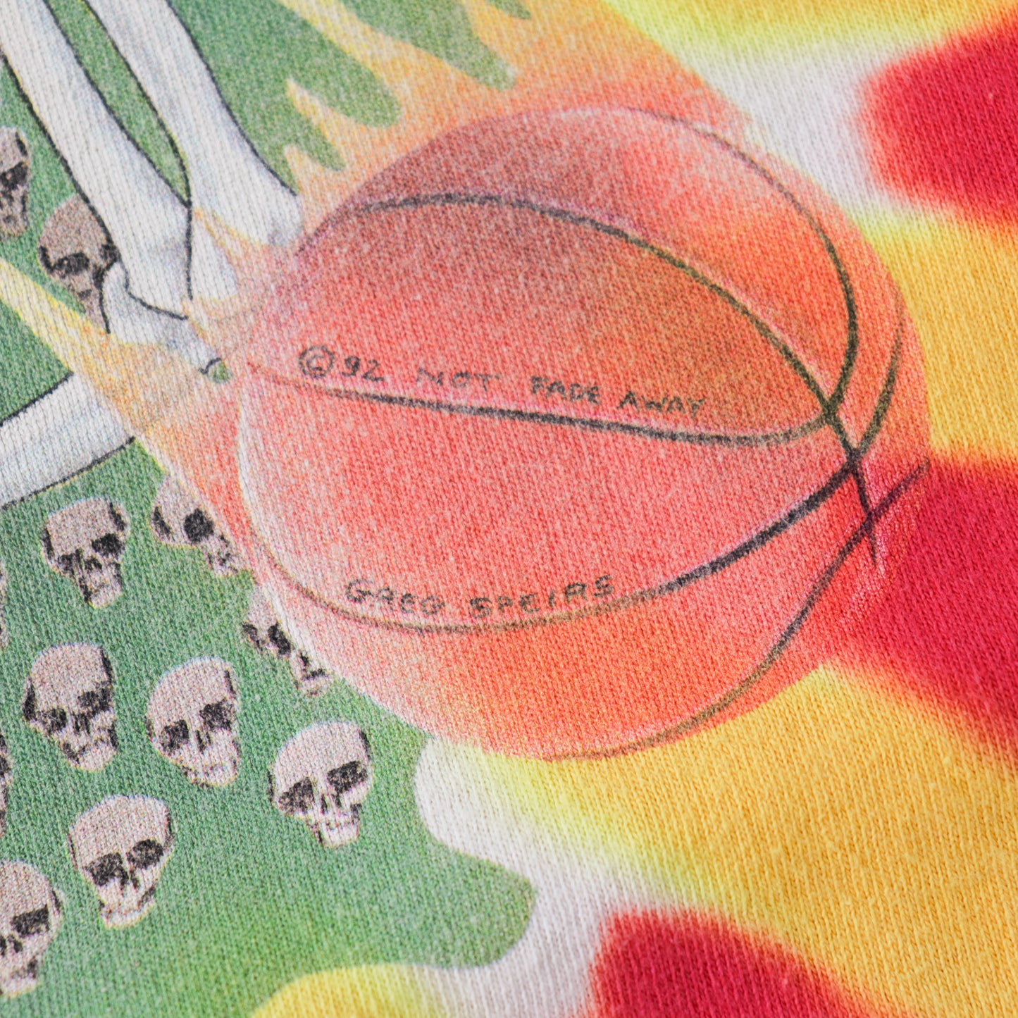 Vintage 1992 Grateful Dead Lithuania Olympics Basketball Tee - L