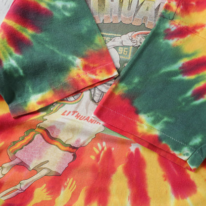Vintage 1992 Grateful Dead Lithuania Olympics Basketball Tee - L