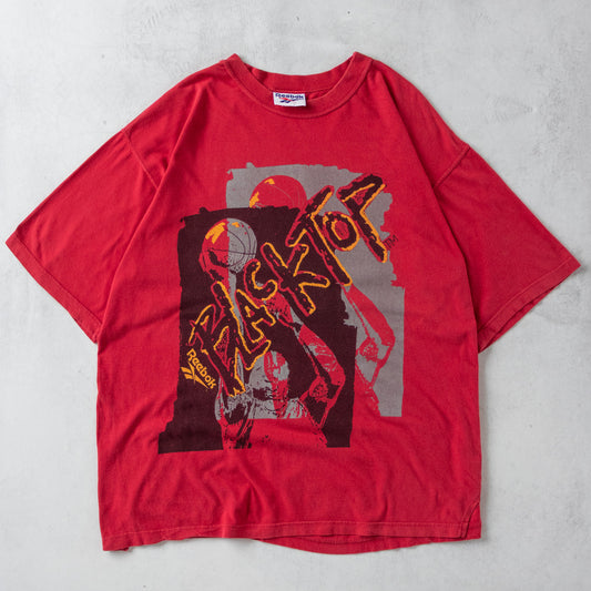 Vintage 90s Reebok Blacktop Basketball Tee - XL