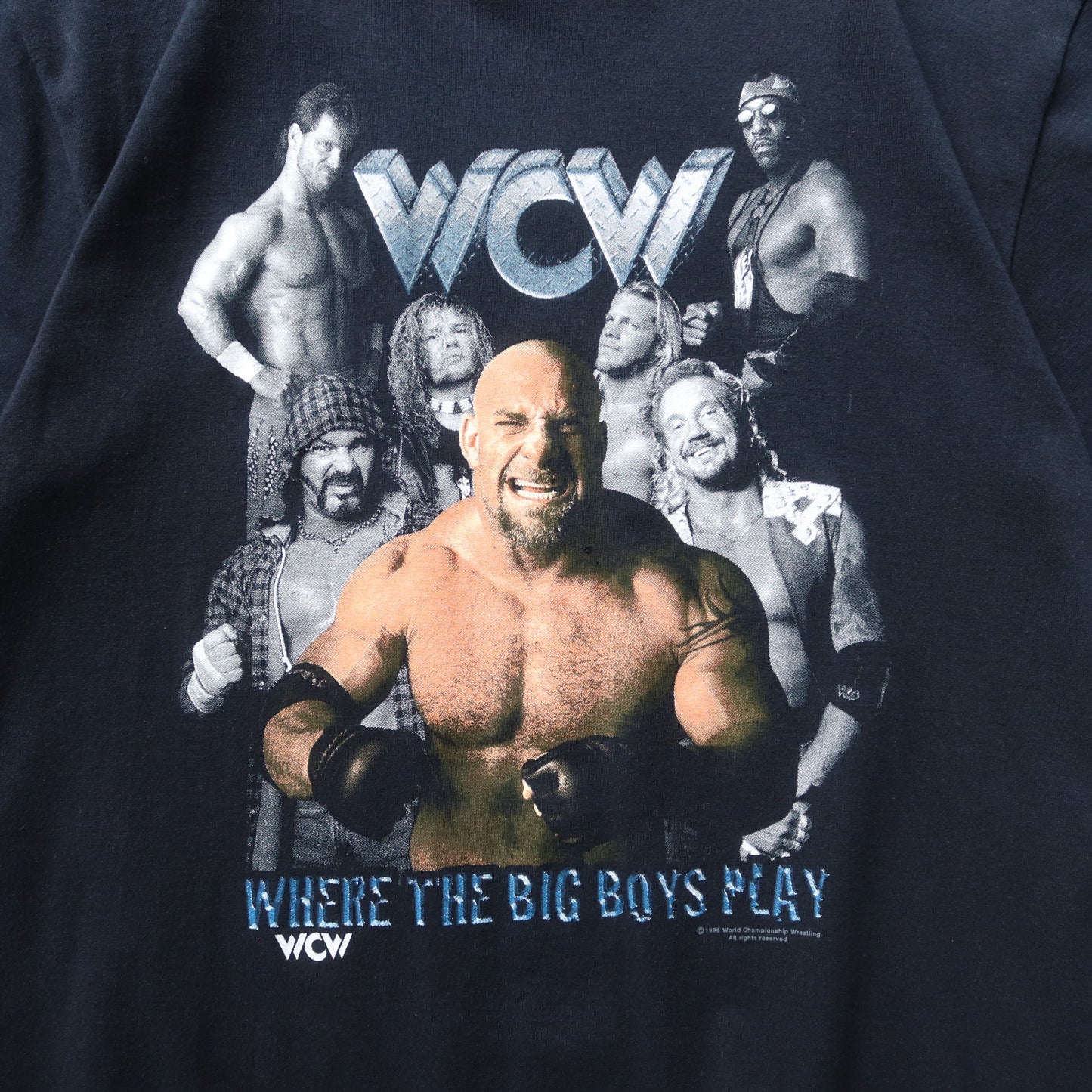 Vintage 1998 WCW Where The Big Boys Play Tee - M