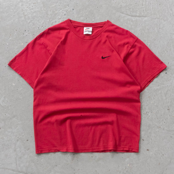 Vintage 90s Nike Mini Swoosh Embroidered Tee - M