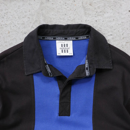 Adidas 3-Stripe Colourblock Rugby Shirt - 90s (L)