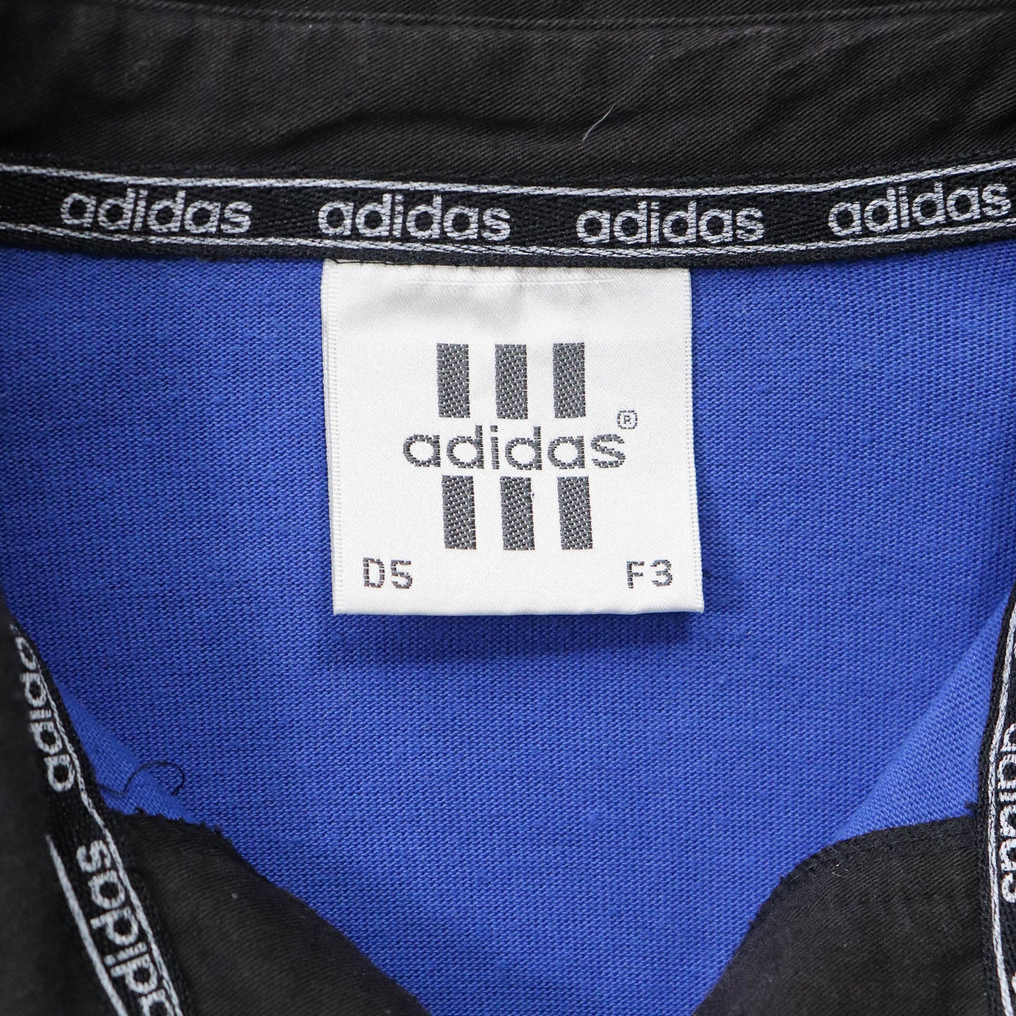 Adidas 3-Stripe Colourblock Rugby Shirt - 90s (L)