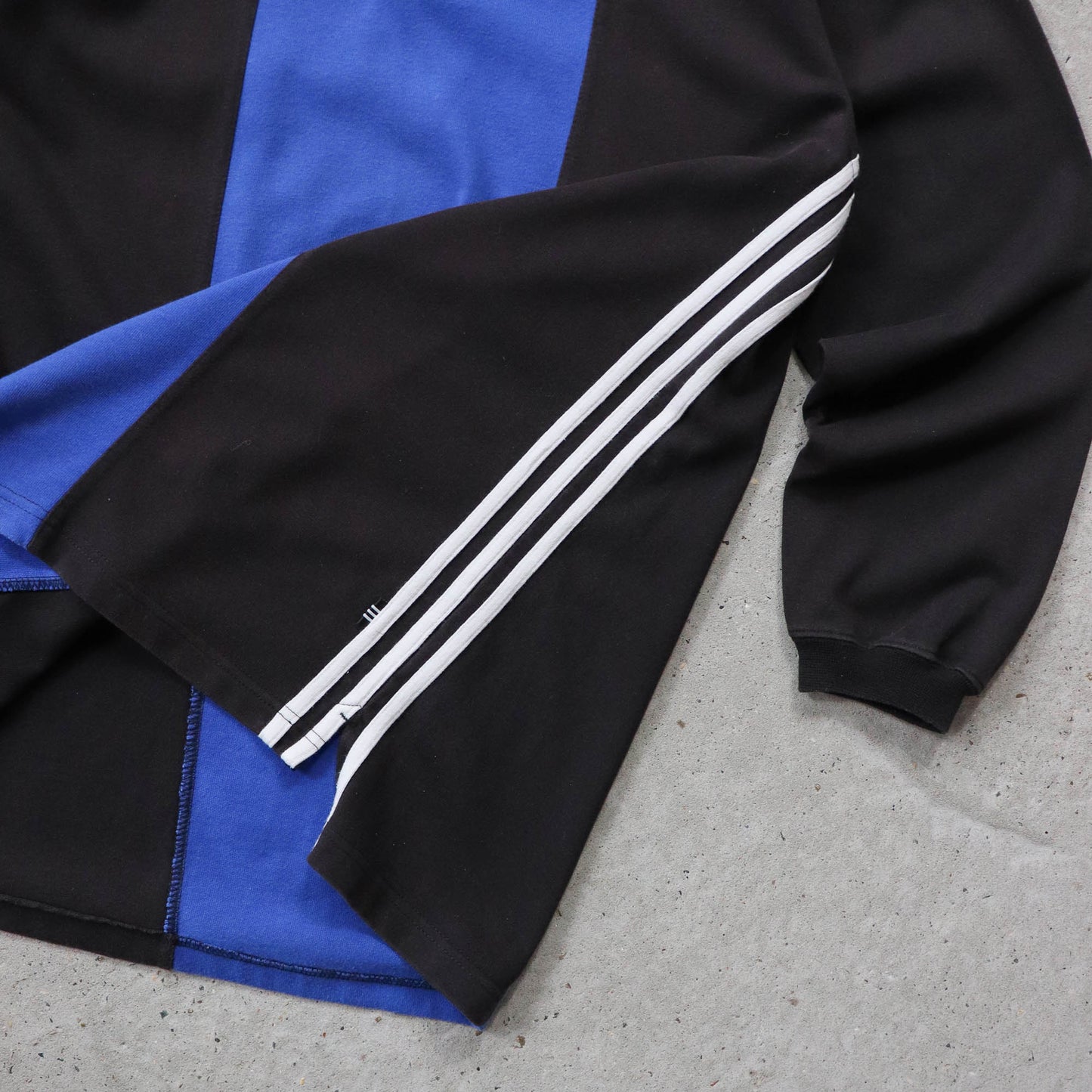 Adidas 3-Stripe Colourblock Rugby Shirt - 90s (L)