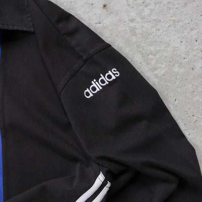 Adidas 3-Stripe Colourblock Rugby Shirt - 90s (L)
