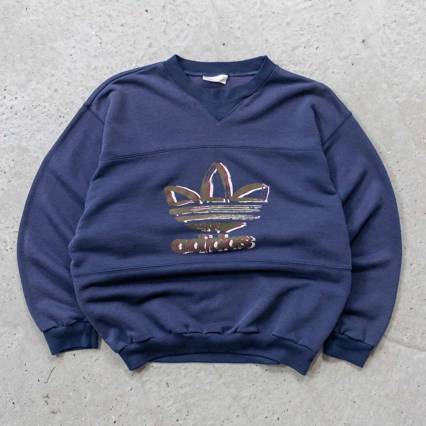 Adidas Trefoil Spellout Sweatshirt - 80s (M)