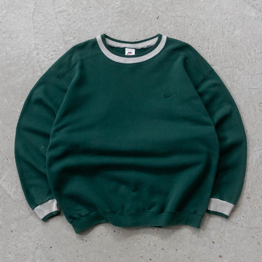 Vintage 90s Nike Tonal Swoosh Sweatshirt - L