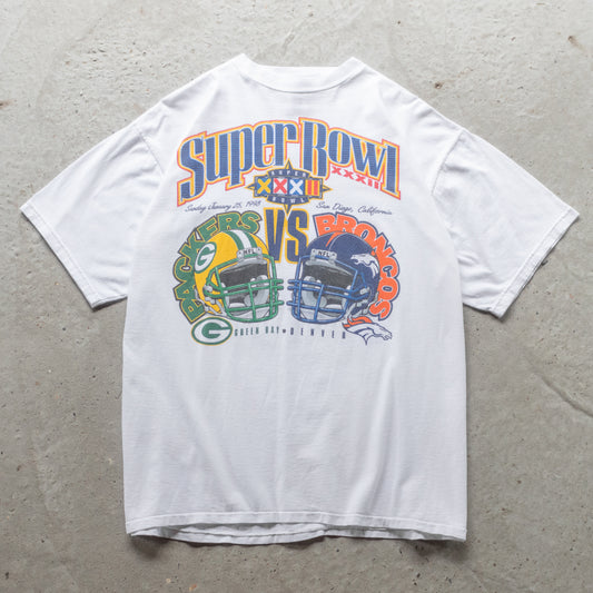 Vintage 1998 Packers vs Broncos Super Bowl NFL Tee - XL