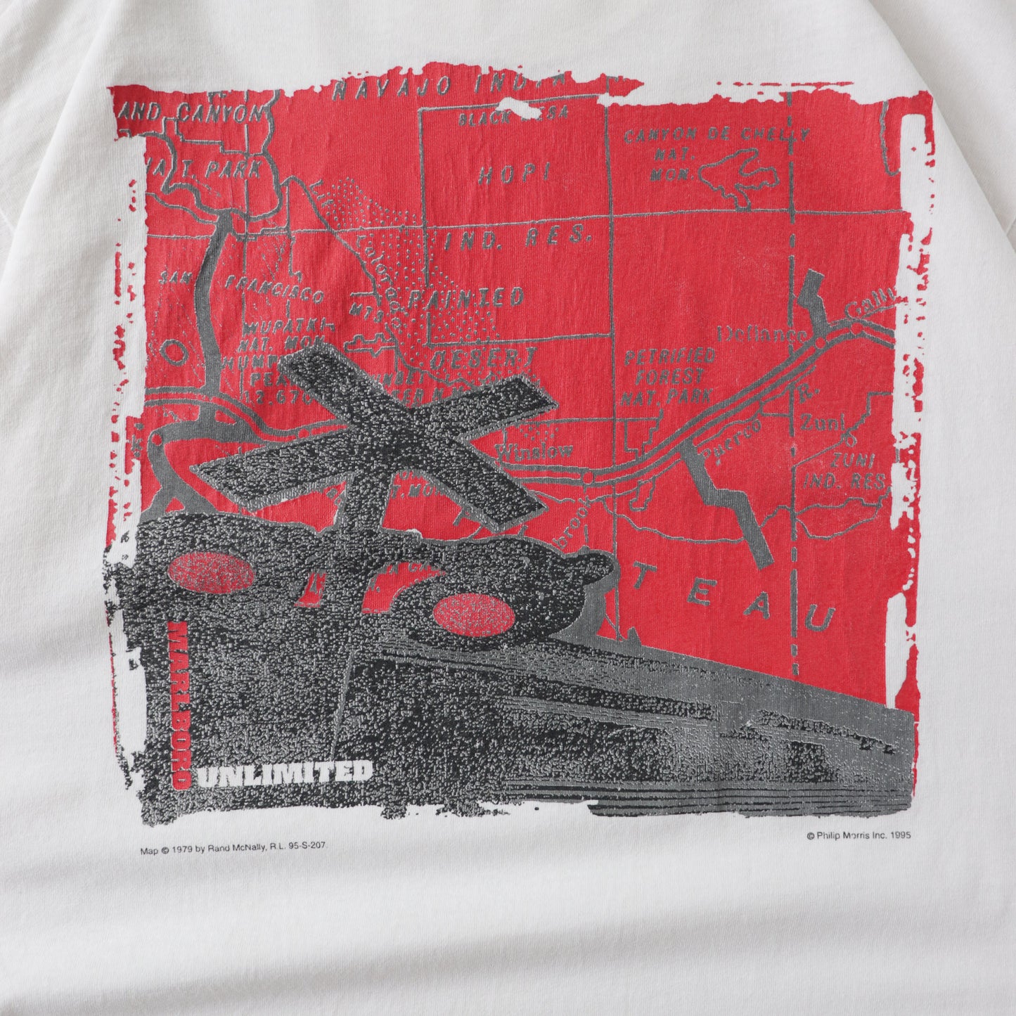 Vintage 90s Marlboro Unlimited Map Tee - XL