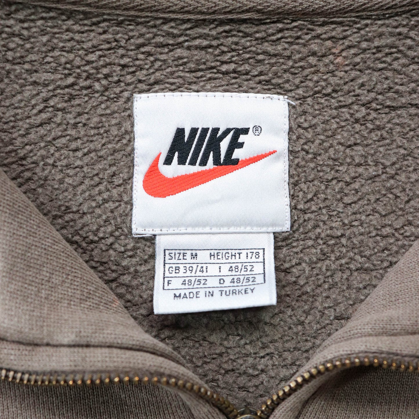Nike Embroidered Swoosh 1/4 Zip Sweatshirt - 90s (M)